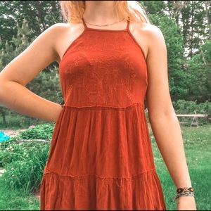 Red Hippie Dress